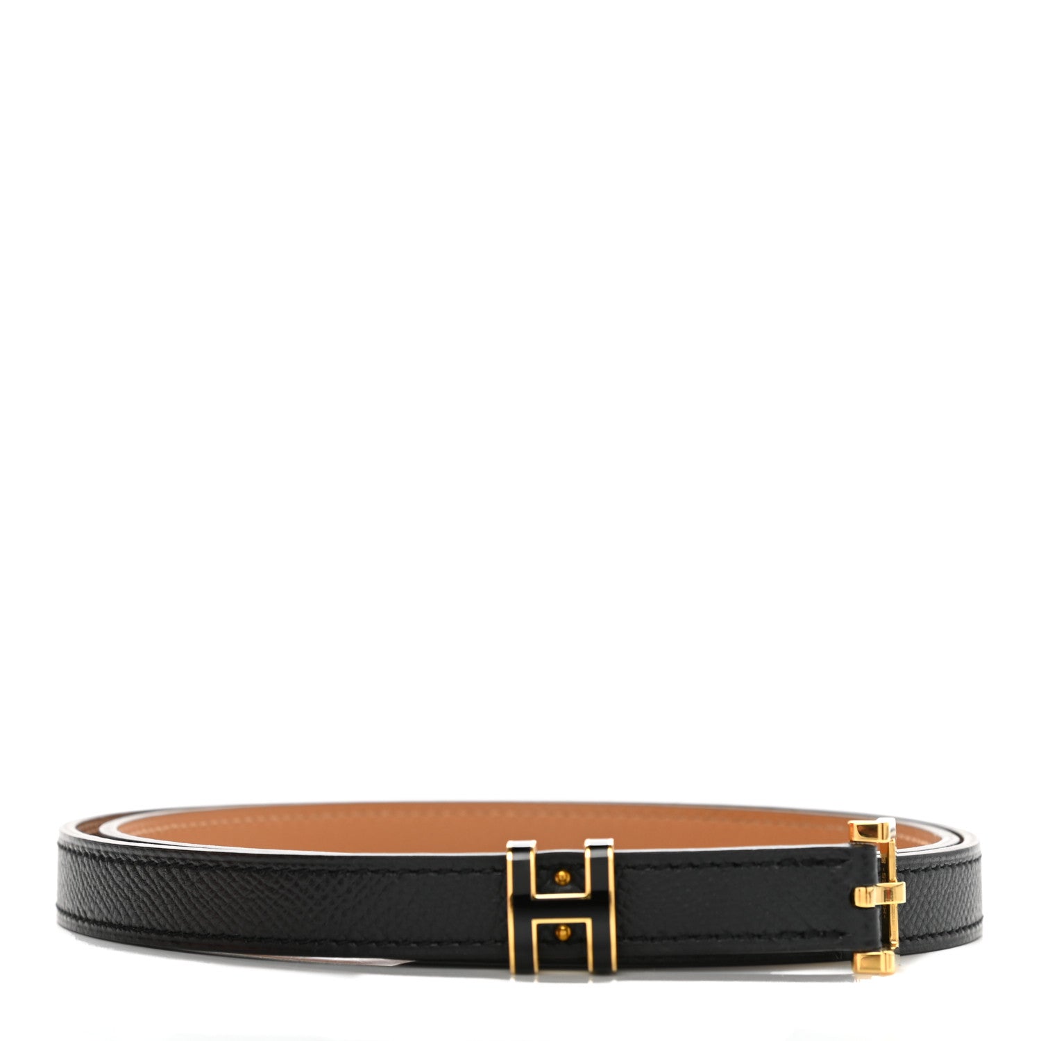 Hermes Epsom 15mm Pop H Belt 85 Black 1 of 6