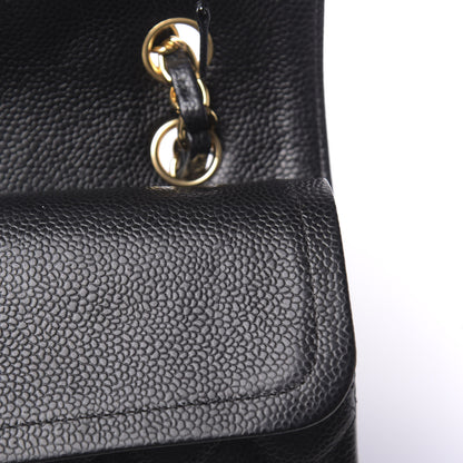 Chanel Caviar Quilted Medium Double Flap Black 17 of 21
