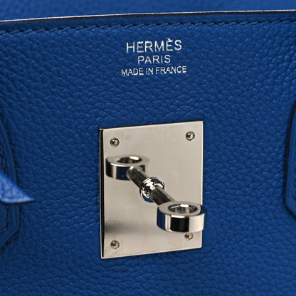 Hermes Togo BIRKIN 30 Bleu France 6 of 10