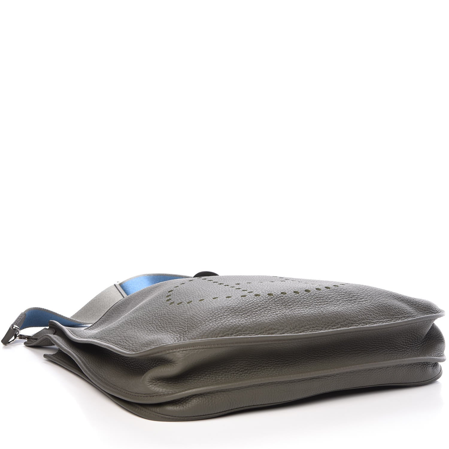 Hermes Taurillon Clemence Amazone Evelyne III TGM Vert De Gris 4 of 10