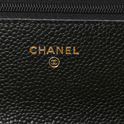 Chanel Caviar Quilted Wallet on Chain WOC Black 6 of 7