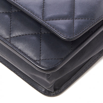 Chanel Calfskin Quilted Cambon Wallet On Chain WOC Black 7 of 10