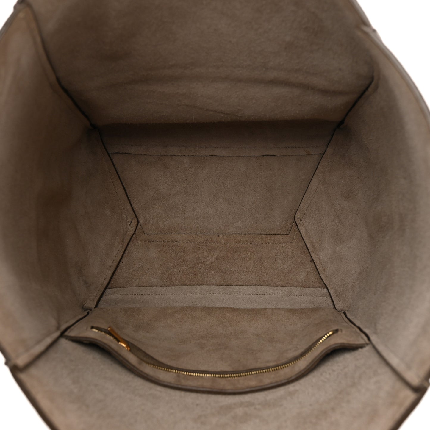 Soft Grained Calfskin Sangle Bucket Bag Taupe