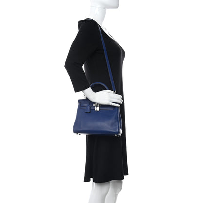 Hermes Swift Kelly Retourne 25 Bleu Saphir 2 of 12