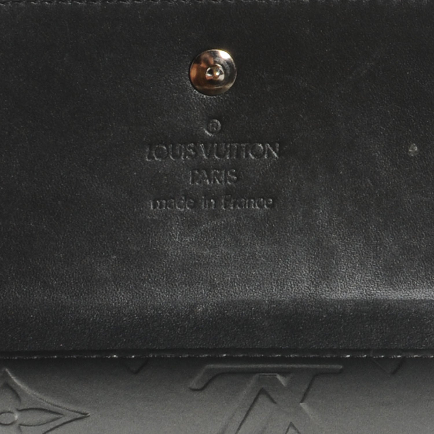 Louis Vuitton Mat Monogram Elise Wallet Black 6 of 7