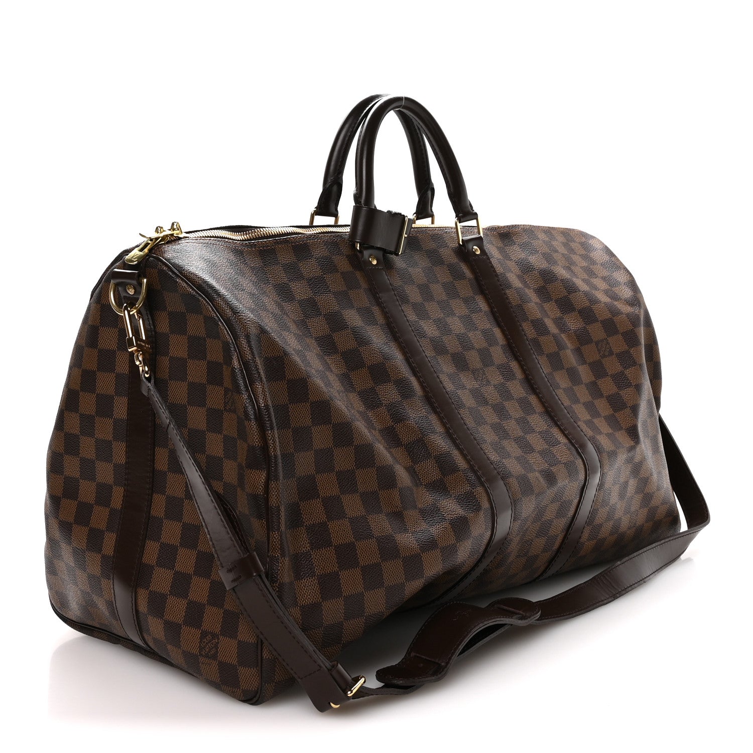 Louis Vuitton Damier Ebene Keepall Bandouliere 55 2 of 9