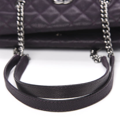 Chanel Iridescent Caviar Quilted Lady Pearly Tote Purple 12 of 13