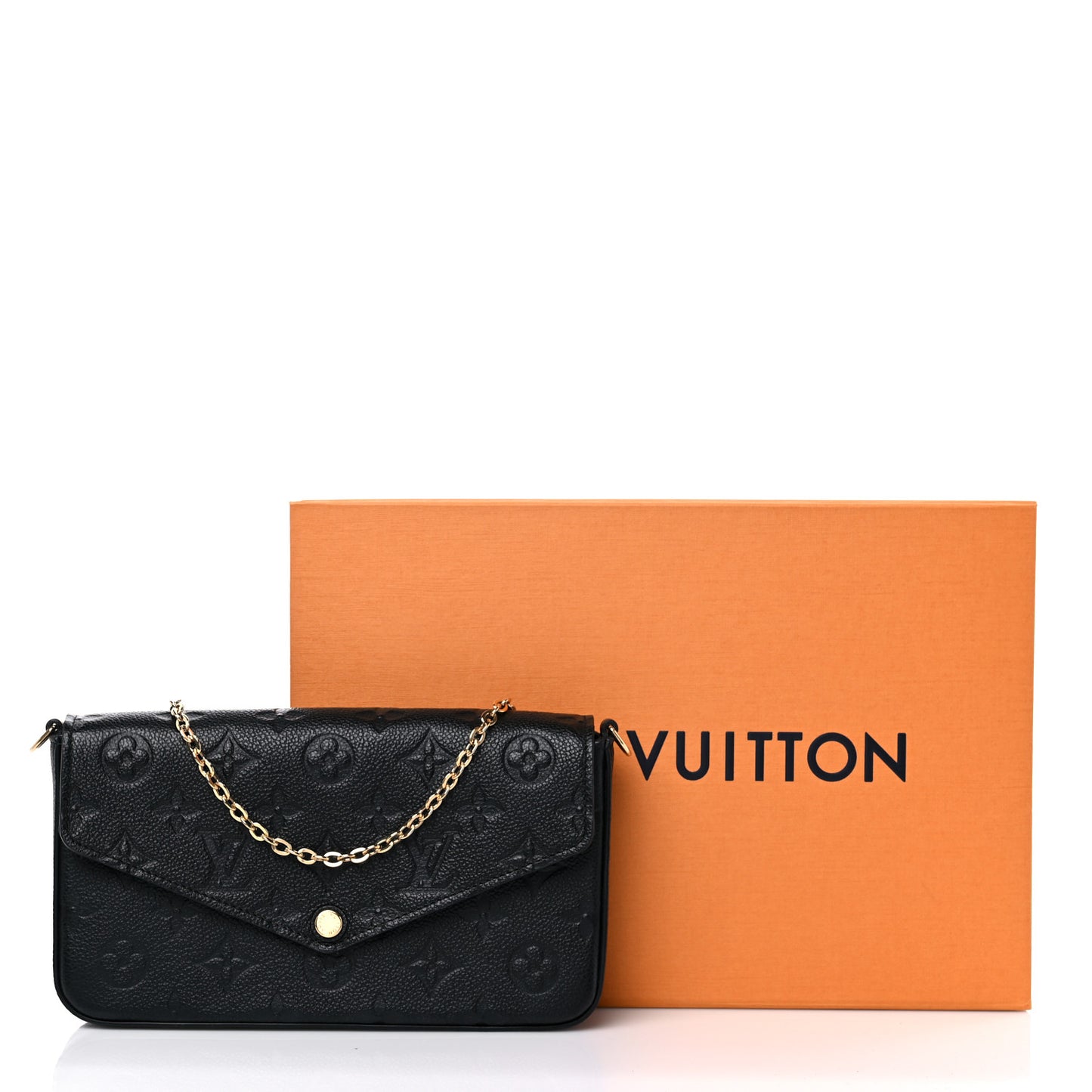 Empreinte Pochette Felicie Chain Wallet Black