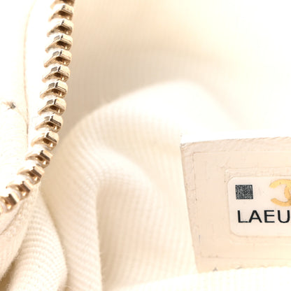 Chanel Lambskin Quilted Chain Around Pouch Hobo White 7 of 10