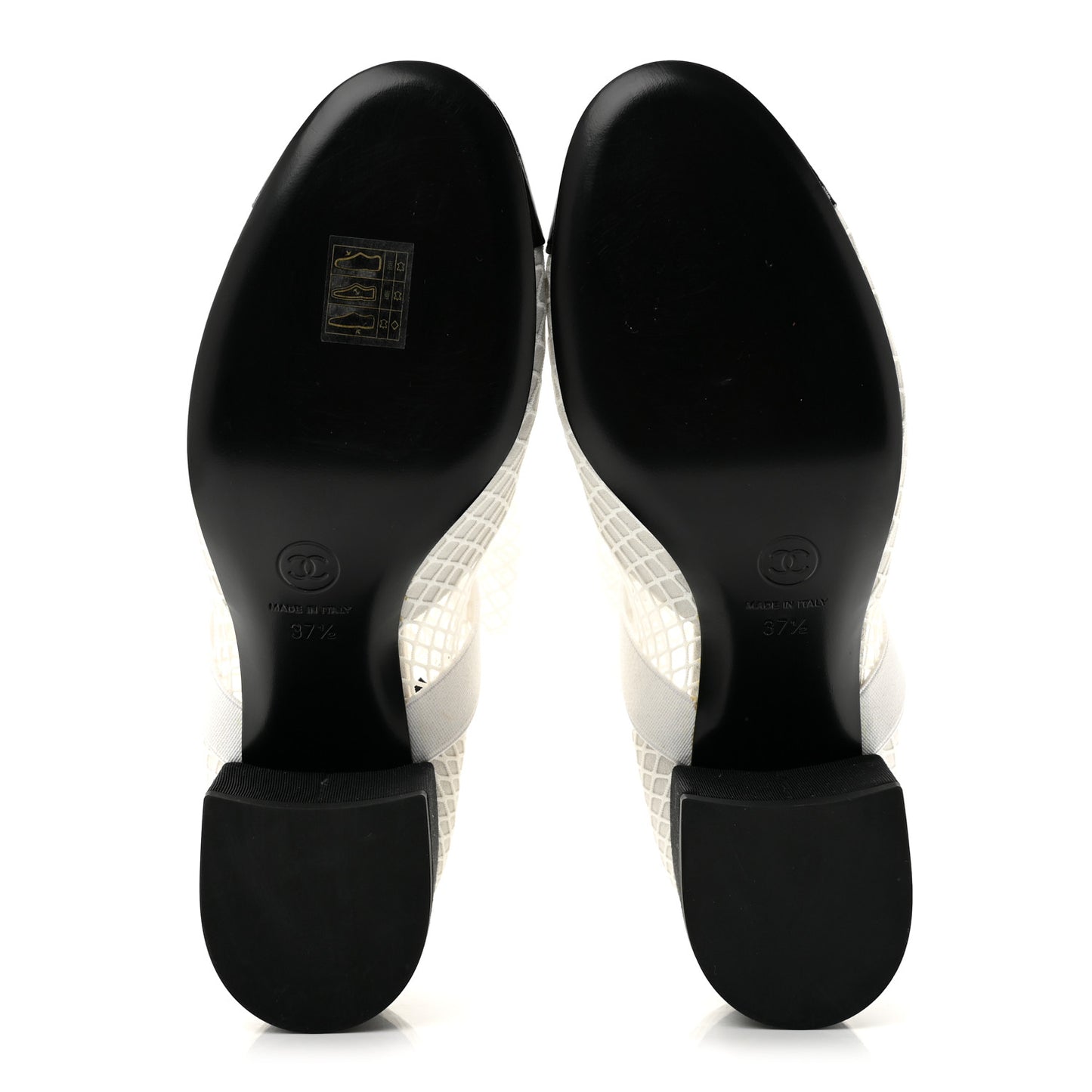 Mesh Kid Suede Patent Mary Jane Short Boots 37.5 White Black