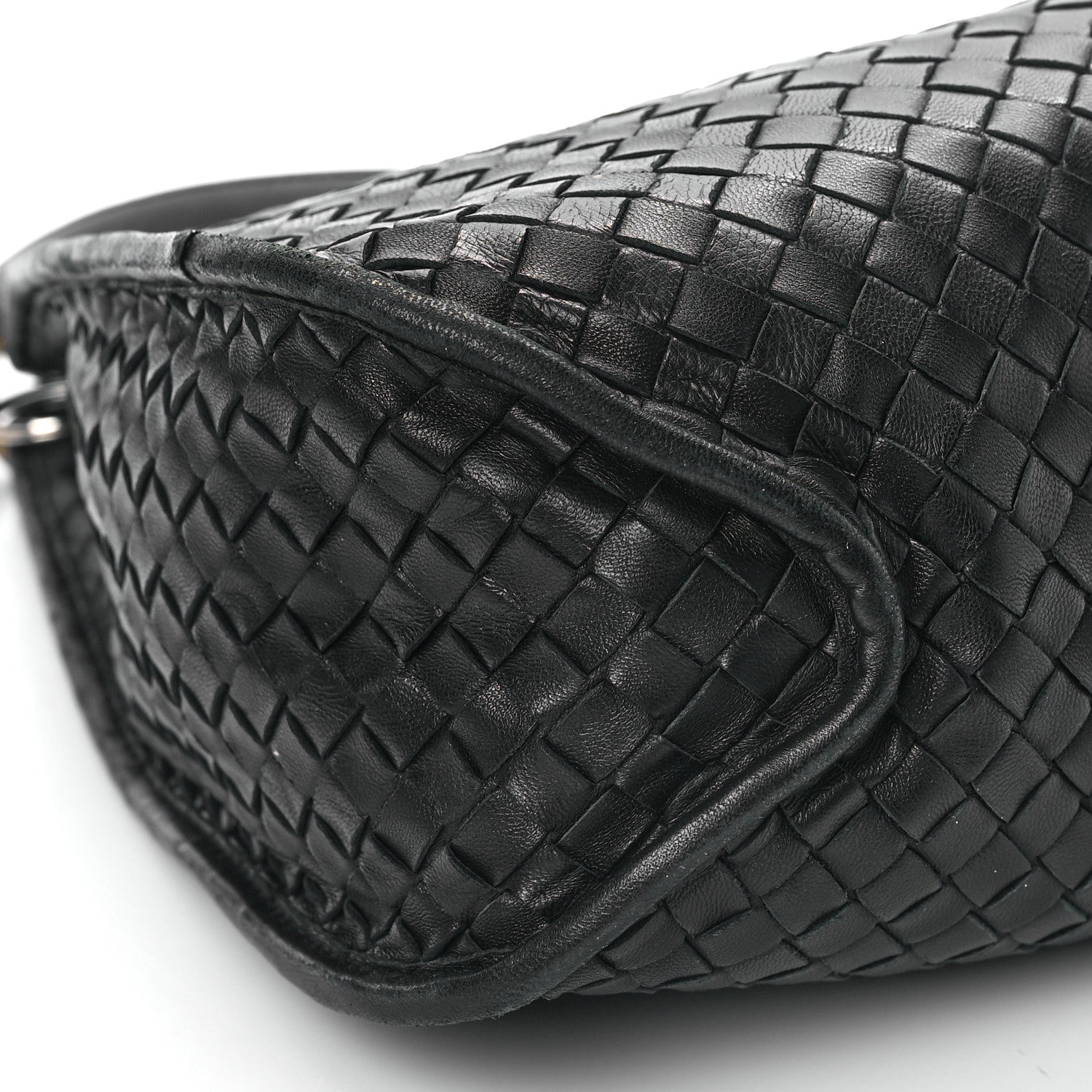 Bottega Veneta Nappa Intrecciato Shoulder Bag Black 5 of 7