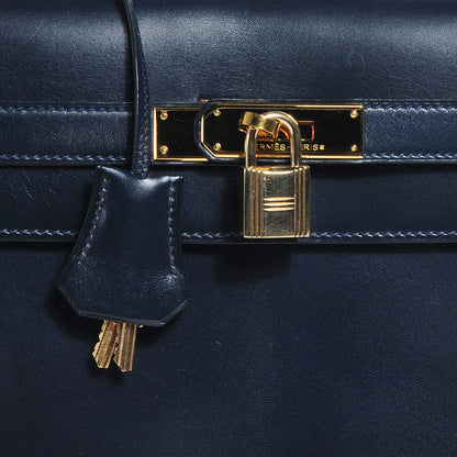 Hermes Box Kelly 32 Bleu Marine 9 of 10