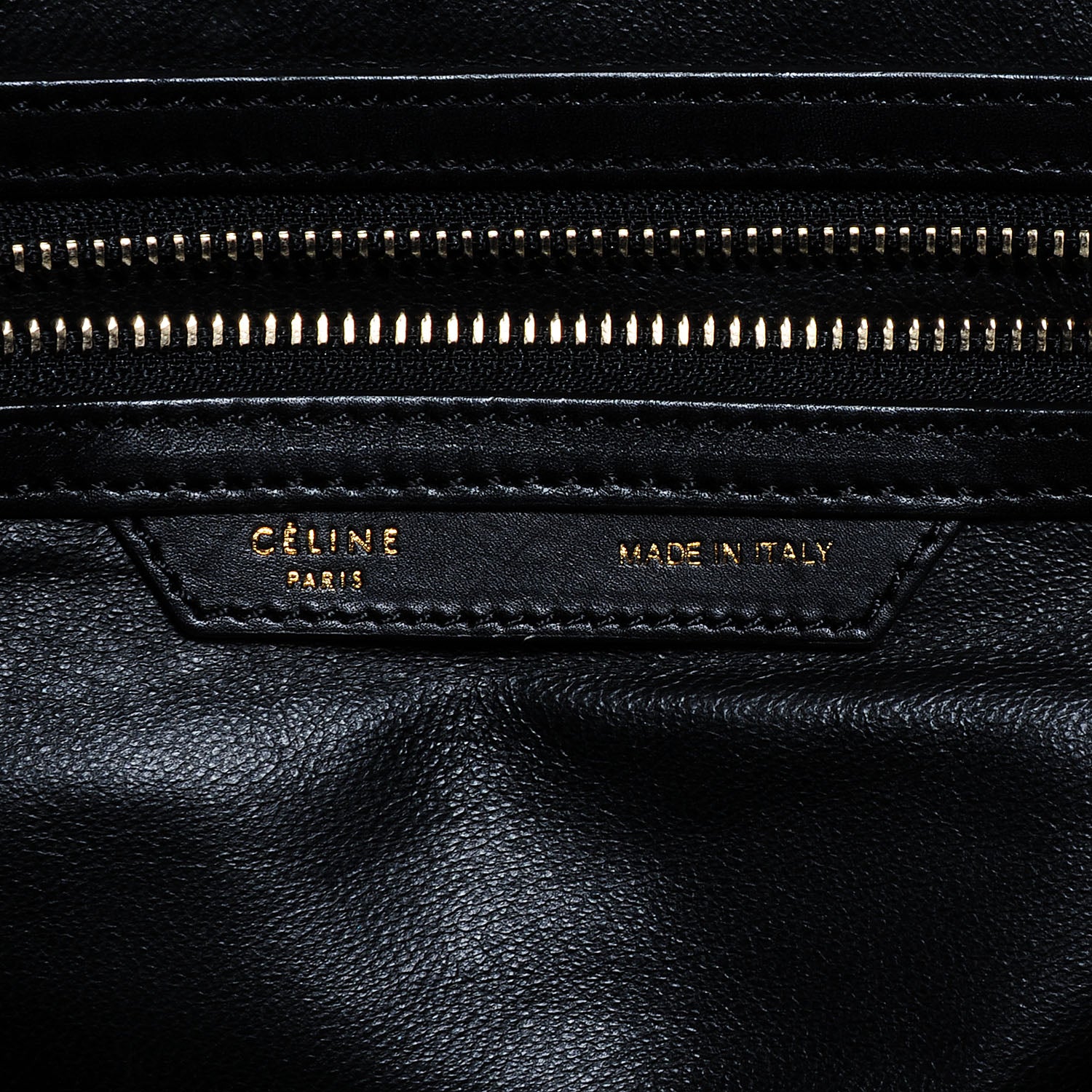 Celine Smooth Calfskin Bi-Color Mini Luggage Forest Black 6 of 8