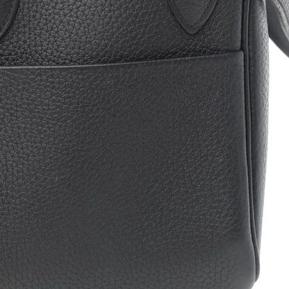 Hermes Taurillon Clemence Lindy 26 Black 11 of 13