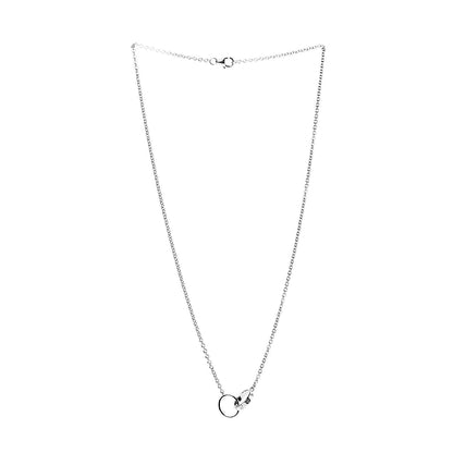 Cartier 18K White Gold Interlocking LOVE Necklace 3 of 6