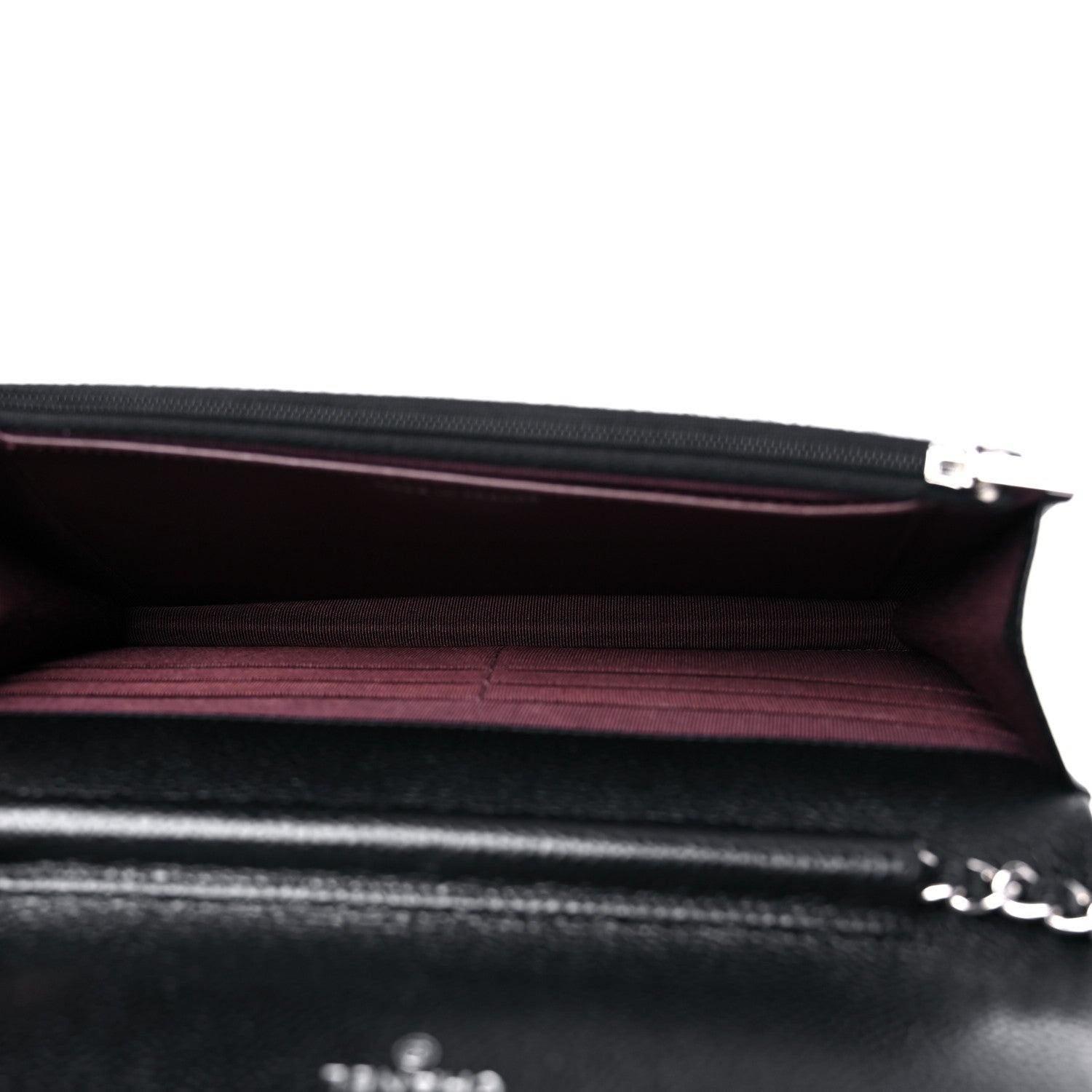 Chanel Caviar Quilted Wallet On Chain WOC Black 5 of 11