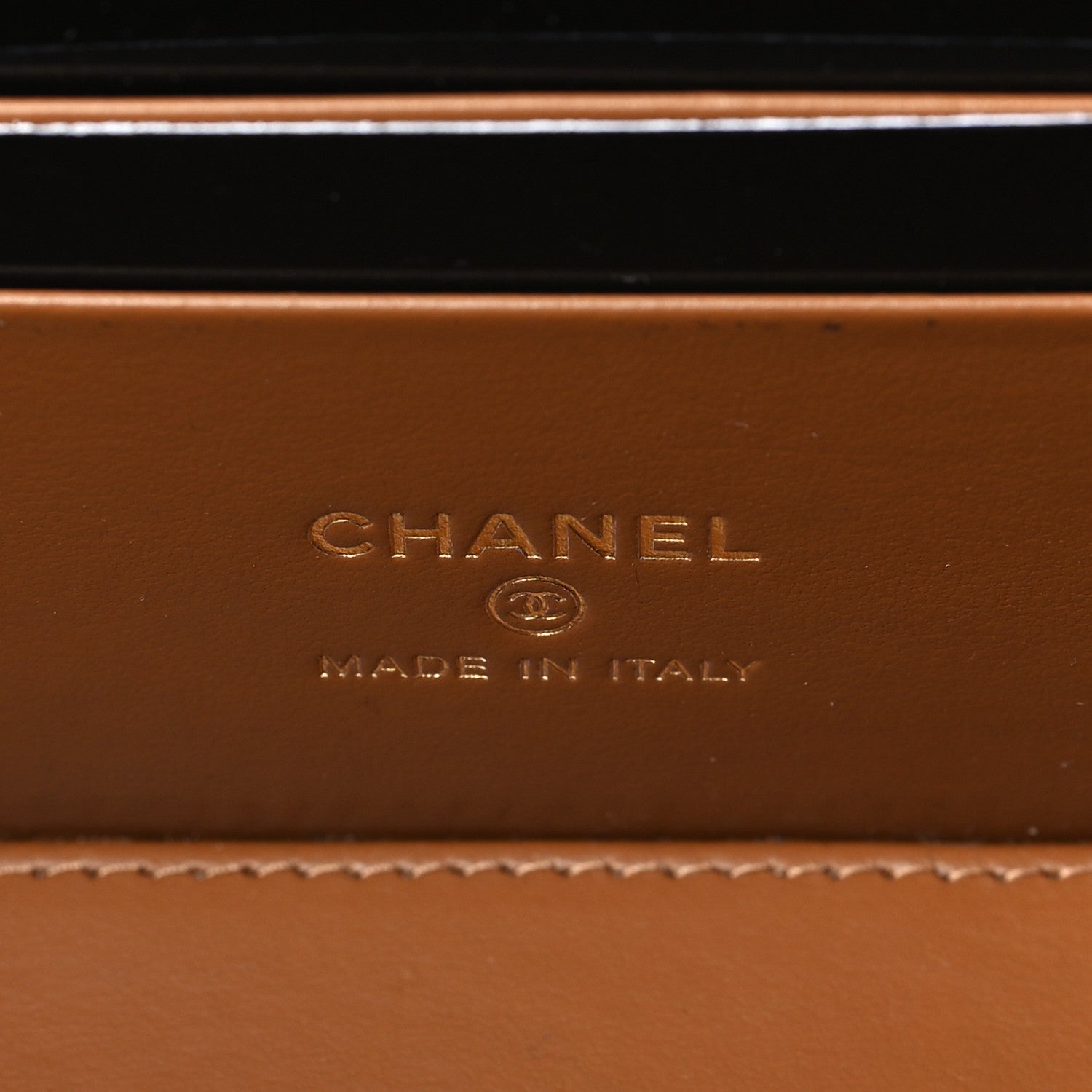 Chanel Caviar Quilted Top Handle Pocket Vanity Case Camel 6 of 10