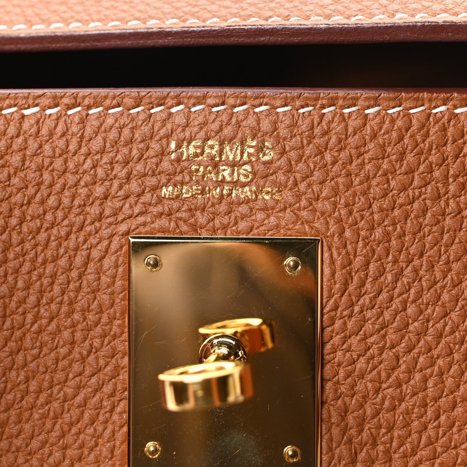 Hermes Togo Kelly Retourne 32 Gold 6 of 10