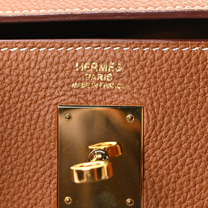 Hermes Togo Kelly Retourne 32 Gold 6 of 10