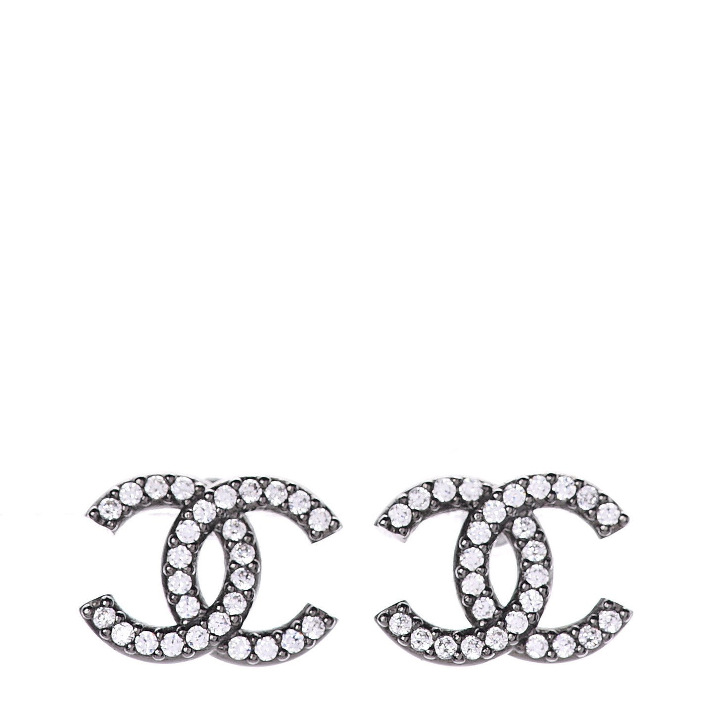 Ruthenium Crystal CC Earrings