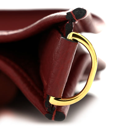 Hermes Taurillon Clemence Evelyne III PM Rouge H 11 of 12