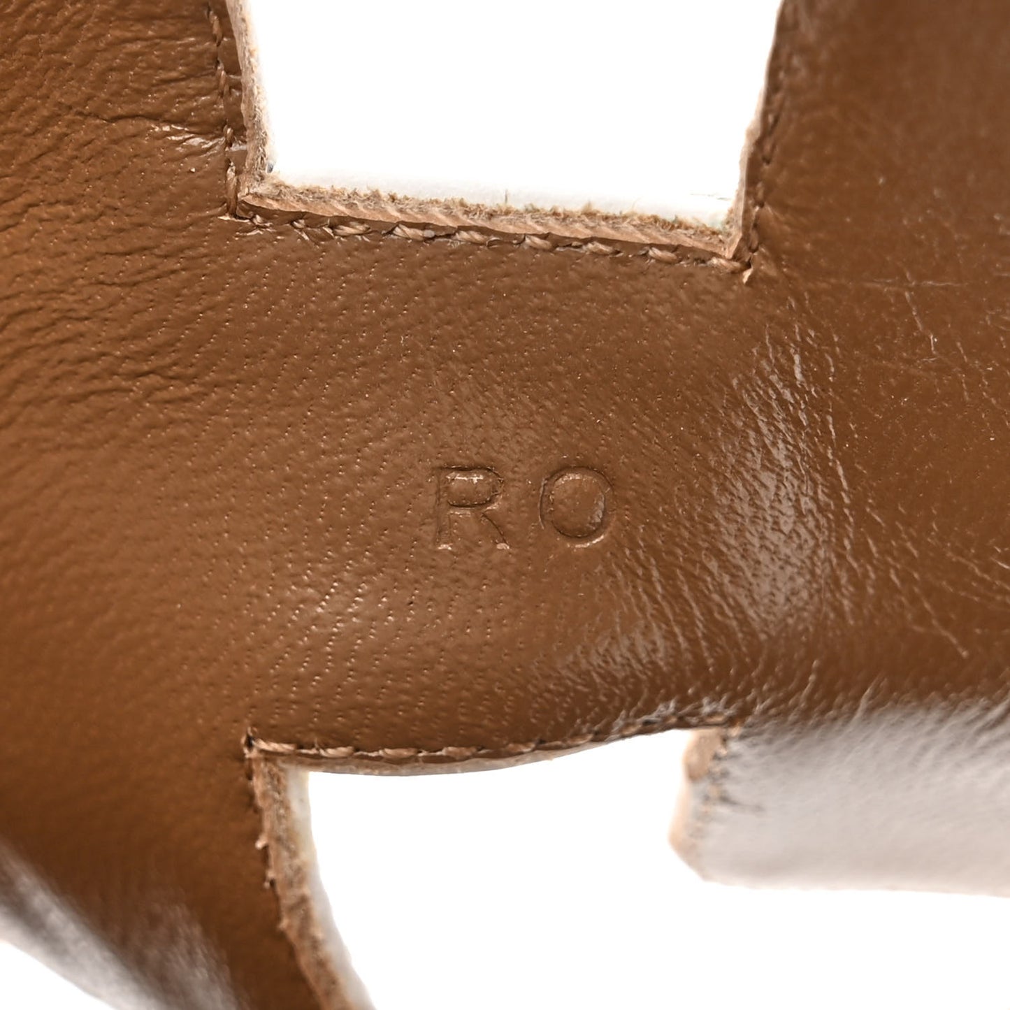 Box Calfskin Oran Sandals 36 White
