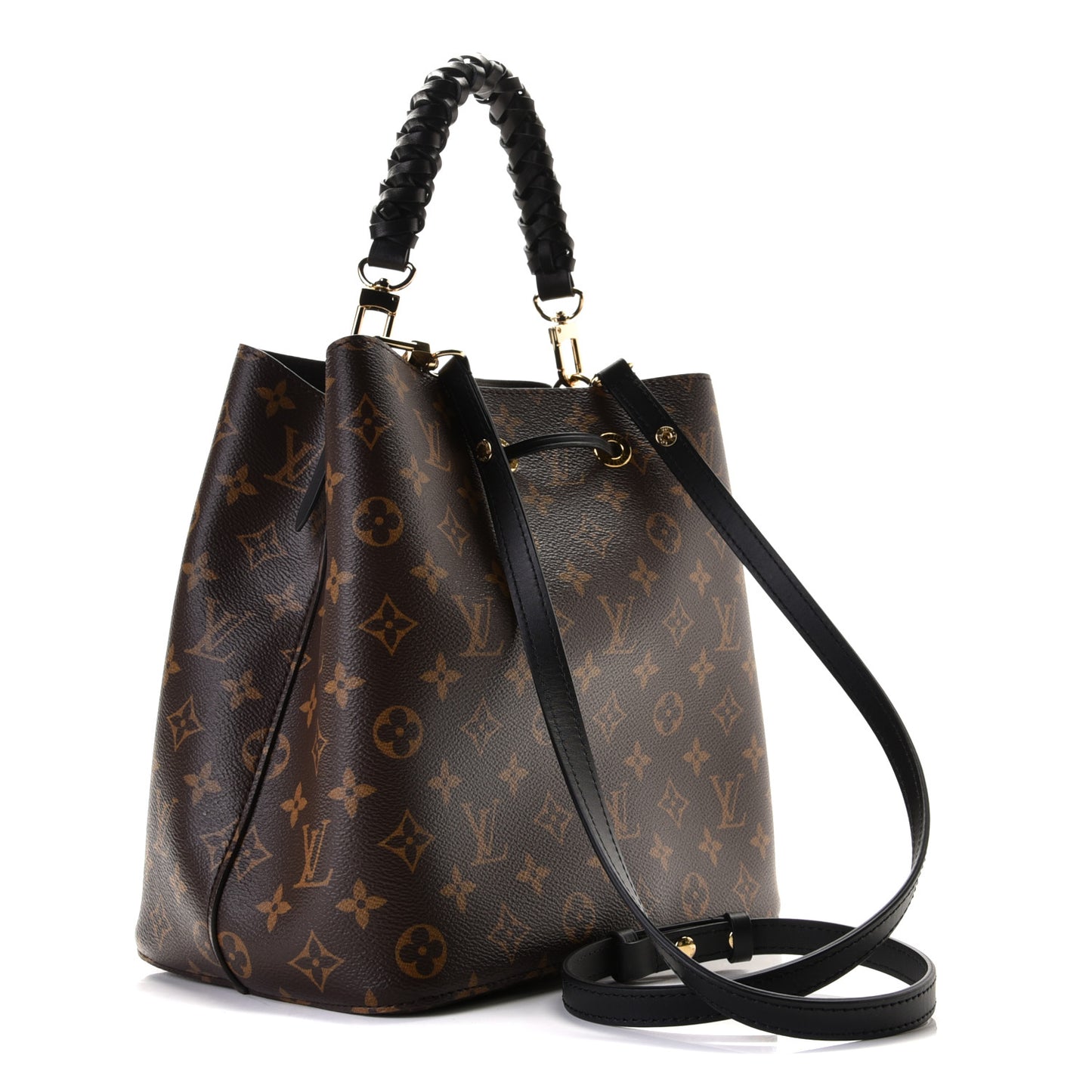 Monogram Braided Neonoe MM Black