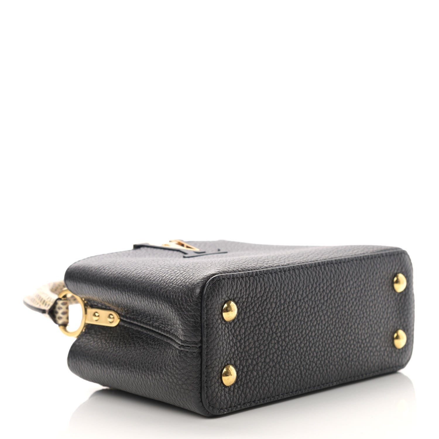 Louis Vuitton Taurillon Ayers Mini Capucines Black 3 of 9