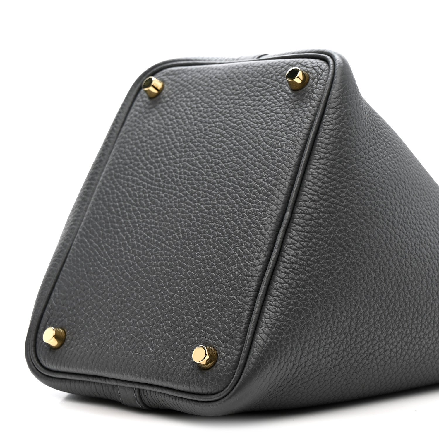 Hermes Taurillon Maurice Picotin Lock 18 PM Gris Misty 1820996