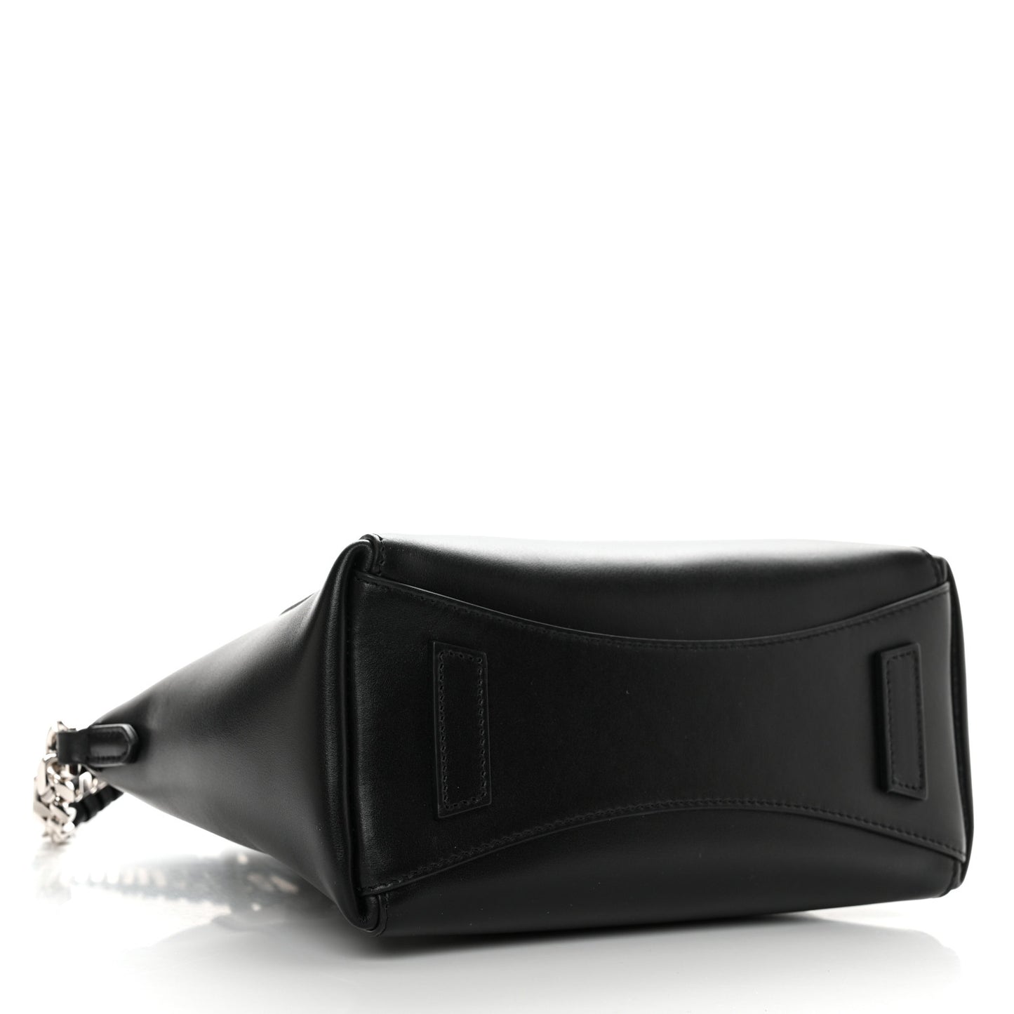 Shiny Lord Calfskin Mini Sport Antigona With Chain Black