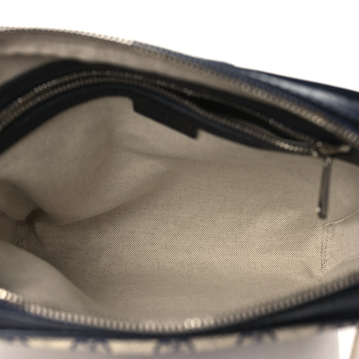GG Supreme Monogram Textured Dollar Calfskin Web Small Ophidia Messenger Bag Beige Blue