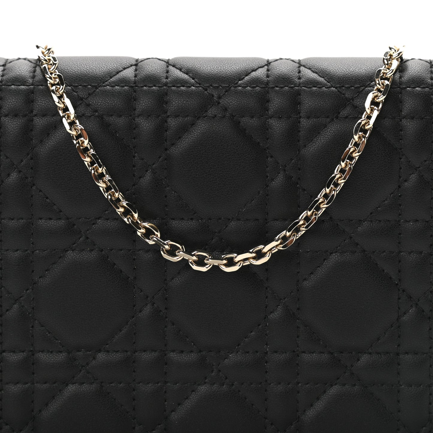 Lambskin Cannage Lady Dior Pouch Black
