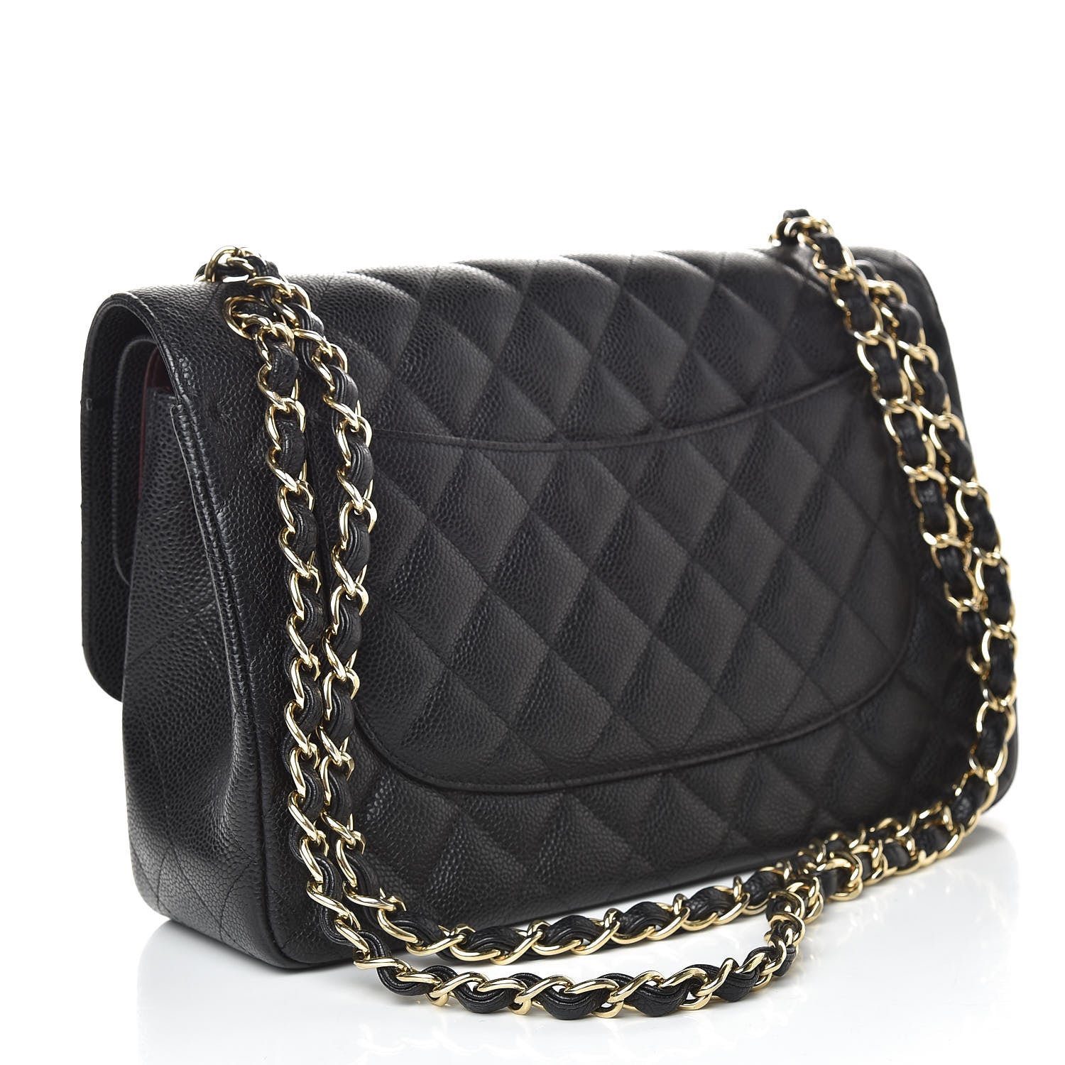 Chanel Caviar Quilted Jumbo Double Flap Black 3 of 18