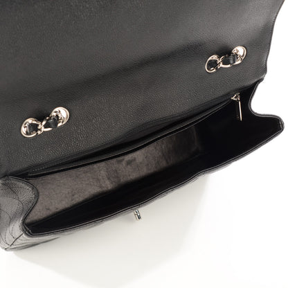 Chanel Caviar Quilted Jumbo Single Flap Black 8 of 8