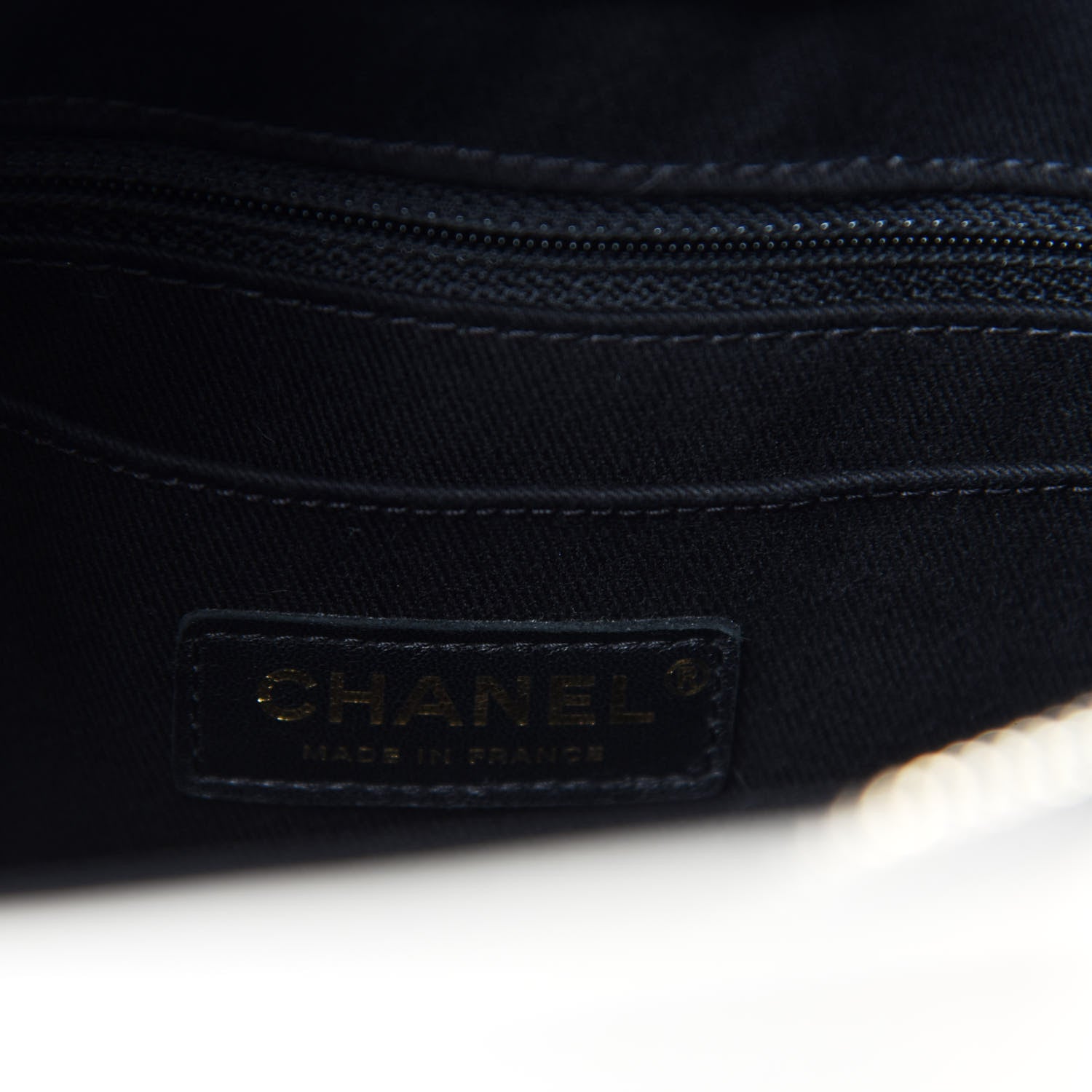 Chanel Grained Calfskin Small Bi-Color Neo Executive Shopper Tote Beige Black 9 of 11