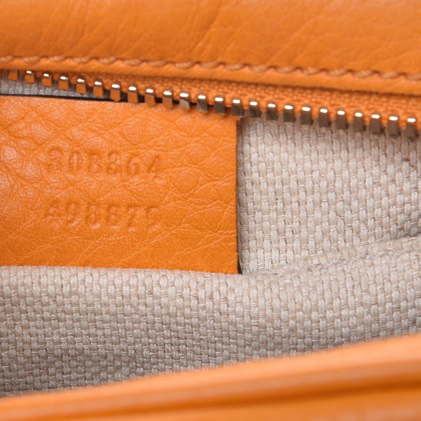 Pebbled Calfskin Small Soho Disco Bag Curcuma