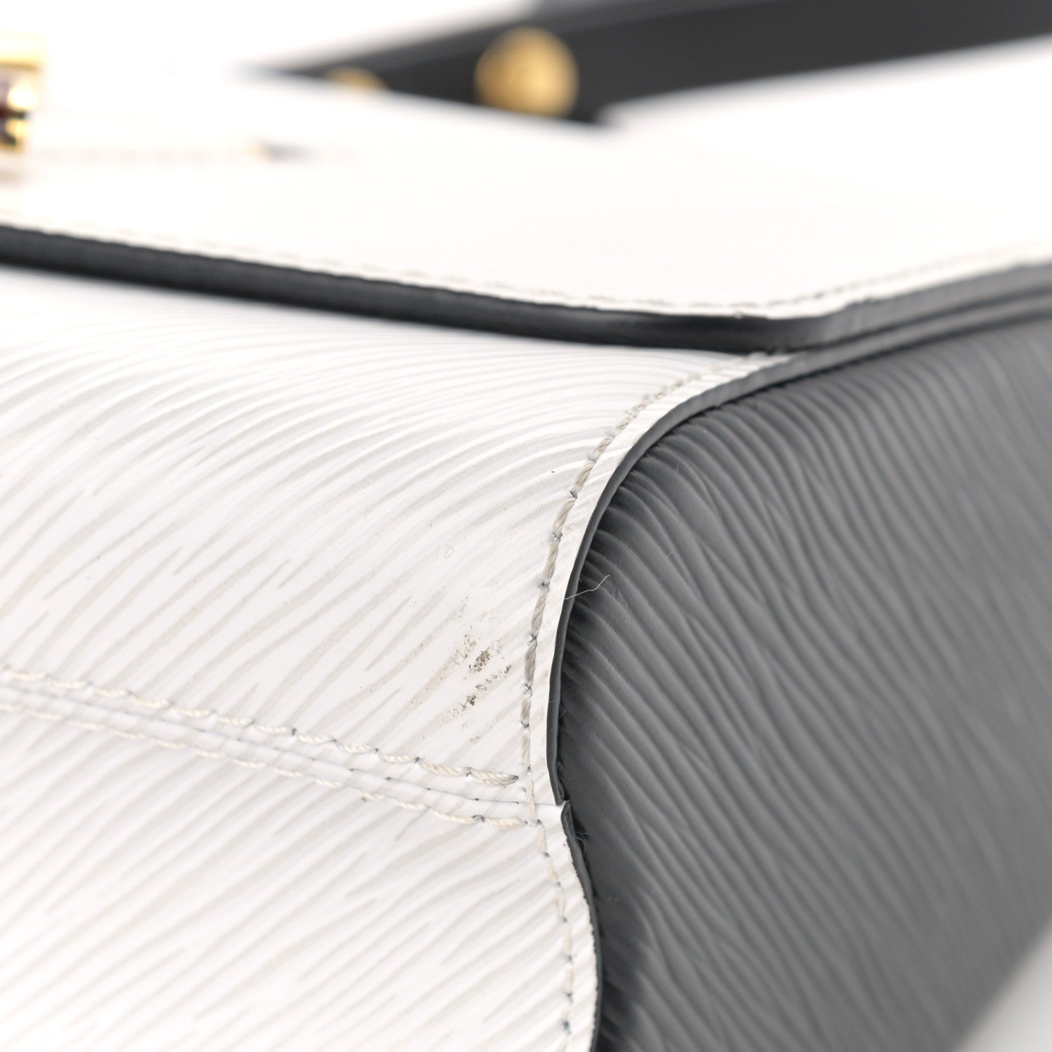 Louis Vuitton Epi Tortoiseshell Twist Shoulder Bag MM Black White 16 of 27