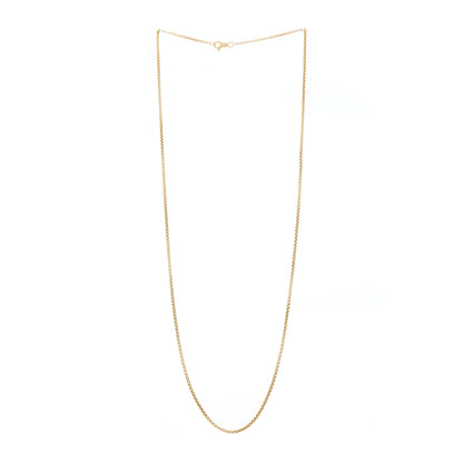 David Yurman 18K Yellow Gold 1.7mm Box Chain Necklace 23" 3 of 5