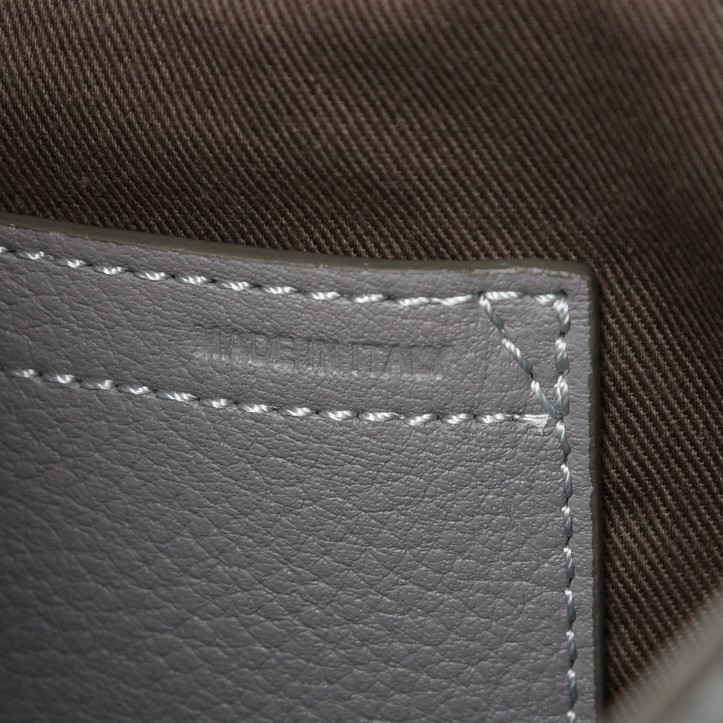 Calfskin Medium Marcie Round Crossbody Bag Cashmere Grey