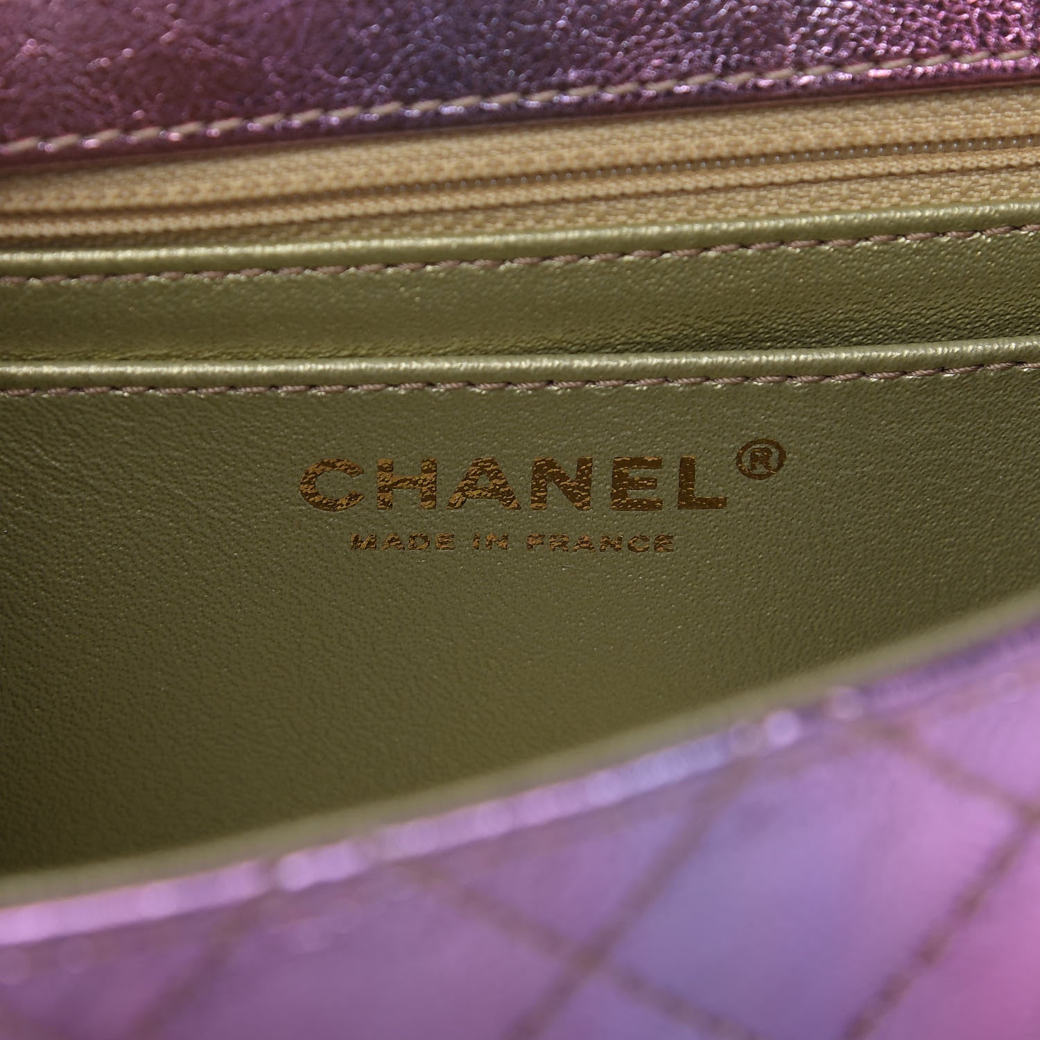 Chanel Metallic Goatskin Quilted Mini 2.55 Reissue Flap Multicolor 8 of 10