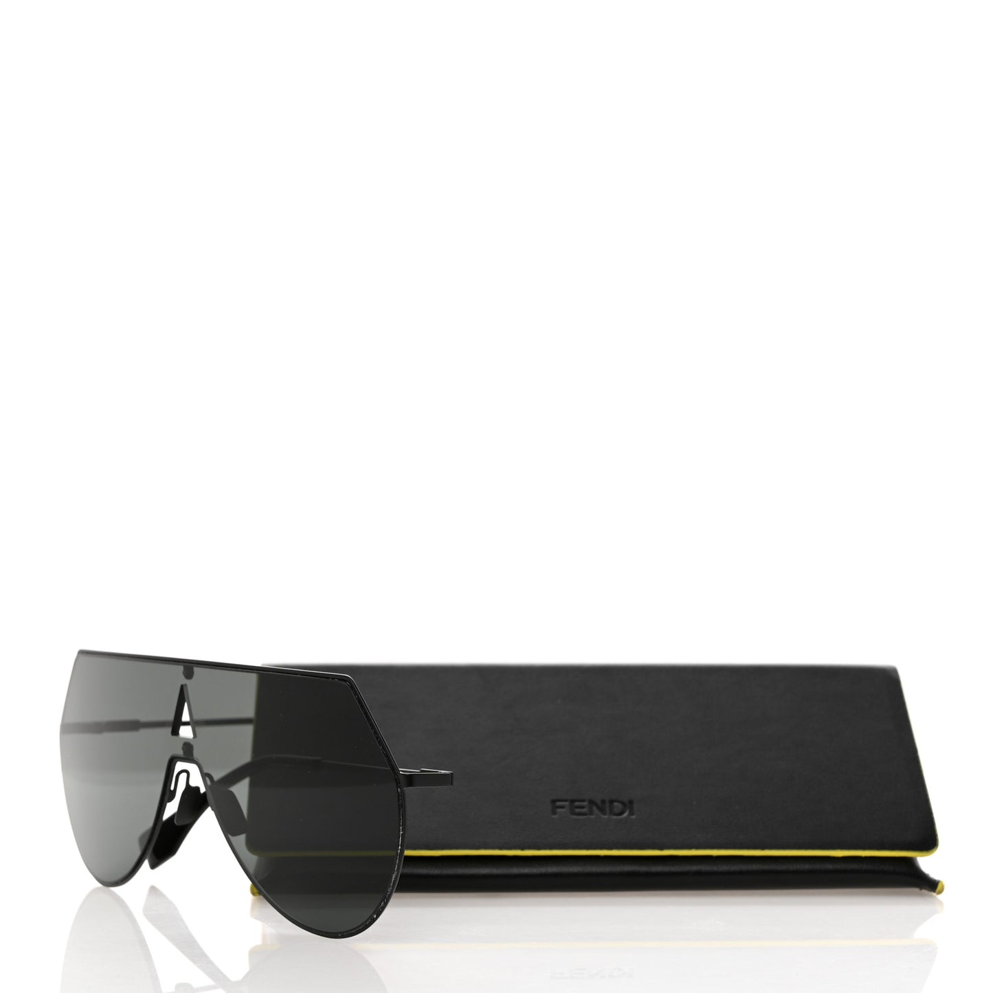 Metal Mirrored Eyeline Sunglasses FF 0193/S Black