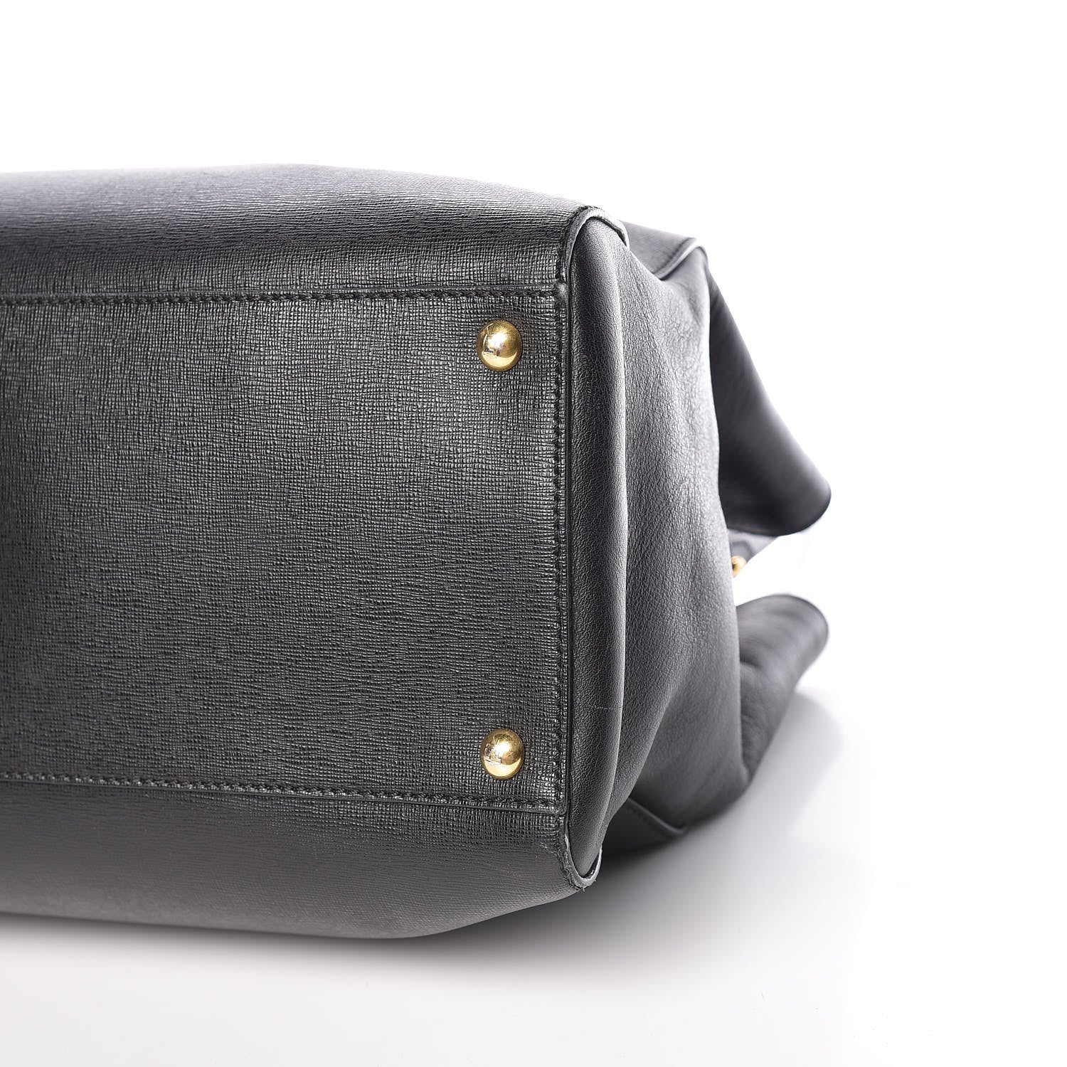 Fendi Vitello Elite Regular 2Jours Tote Black 9 of 13