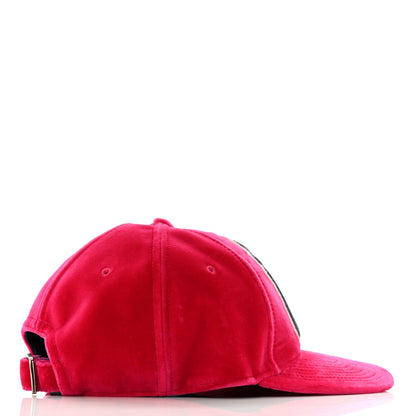 Gucci X MLB Velvet NY Yankees Baseball Hat 57-61 Pink 5 of 11