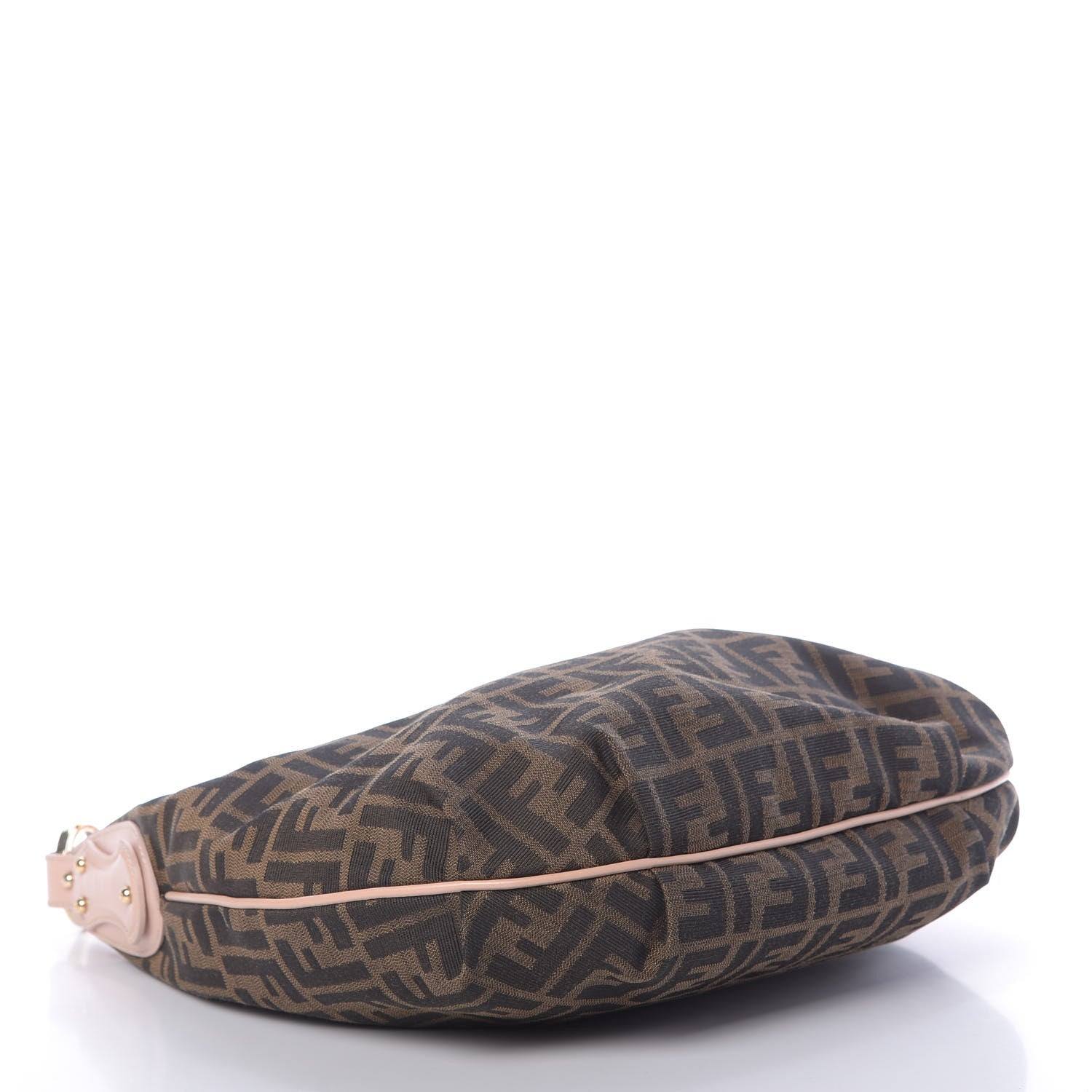 Fendi Zucca Cuoio Lucido Small Chef Hobo Tobacco Bois de Rose 4 of 11
