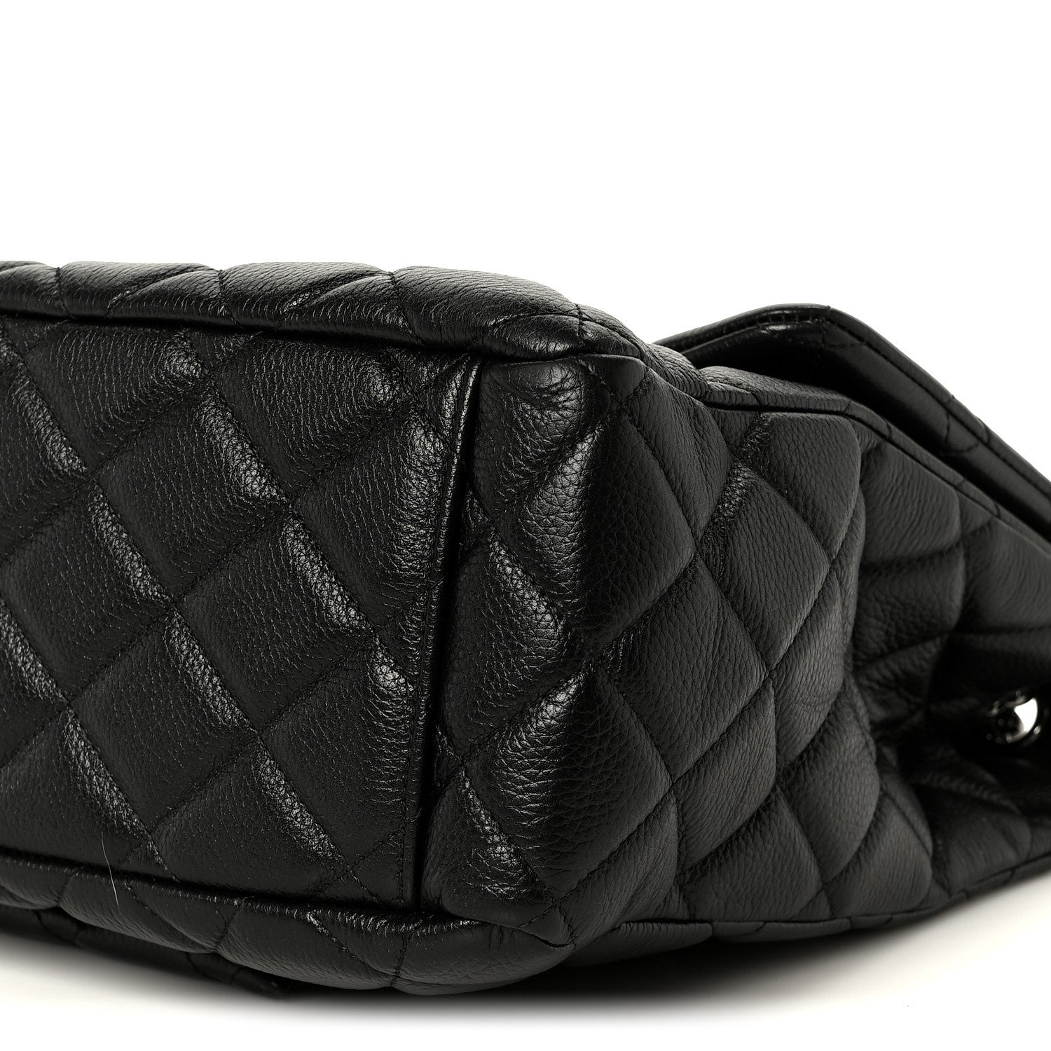 Chanel Calfskin Quilted XXL Travel Flap Bag Black 11 of 12