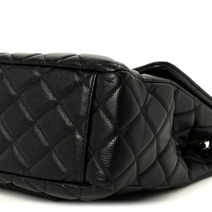 Chanel Calfskin Quilted XXL Travel Flap Bag Black 11 of 12