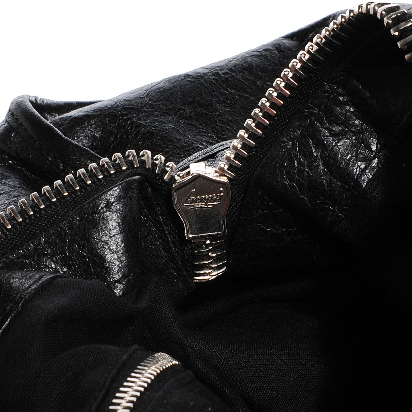 Agneau Giant 21 Silver Hardware Work Black