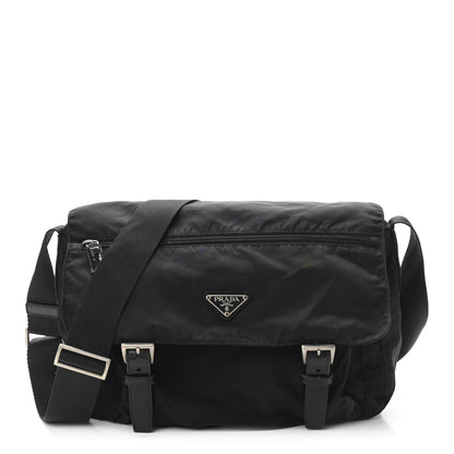 Prada Nylon Vela Messenger Bag Black 1 of 10