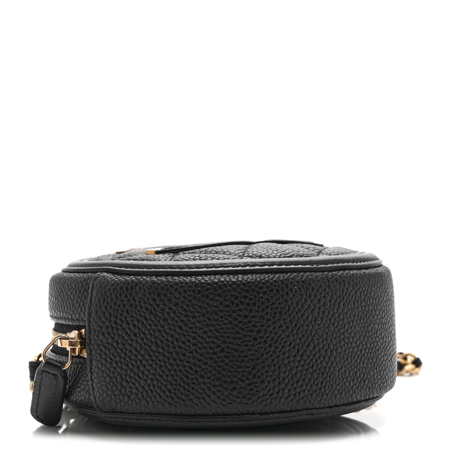Chanel Caviar Quilted Round Filigree Crossbody Black 4 of 10