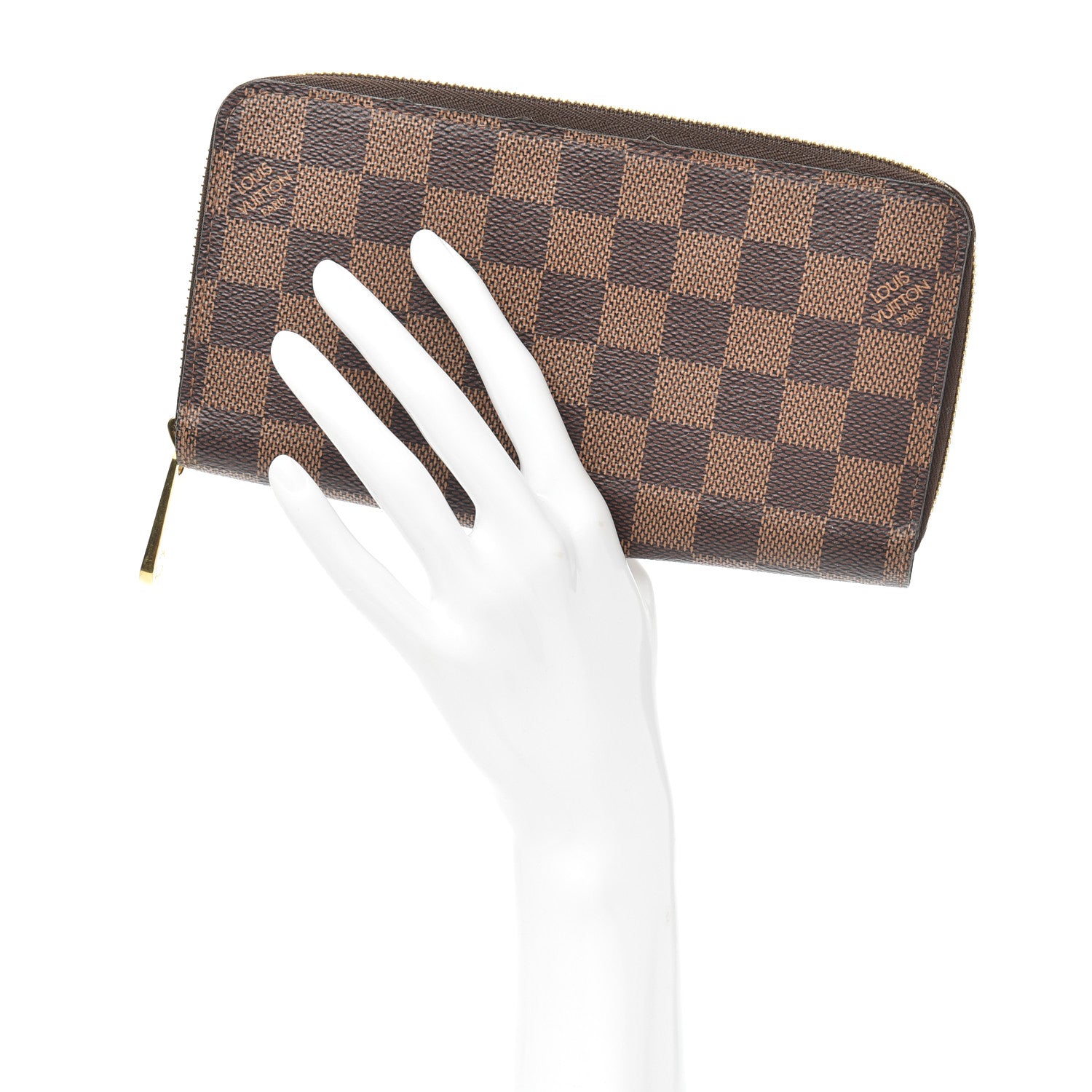Louis Vuitton Damier Ebene Zippy Wallet 2 of 9